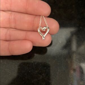Elegant Silver Heart Necklace